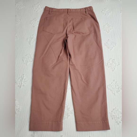 Madewell Pink Yoke Edition Tapered Pants Size 31 Classic Boho Chic Academia - Picture 7 of 15